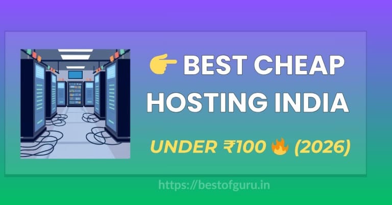 Best Cheap Web Hosting in India Under ₹100