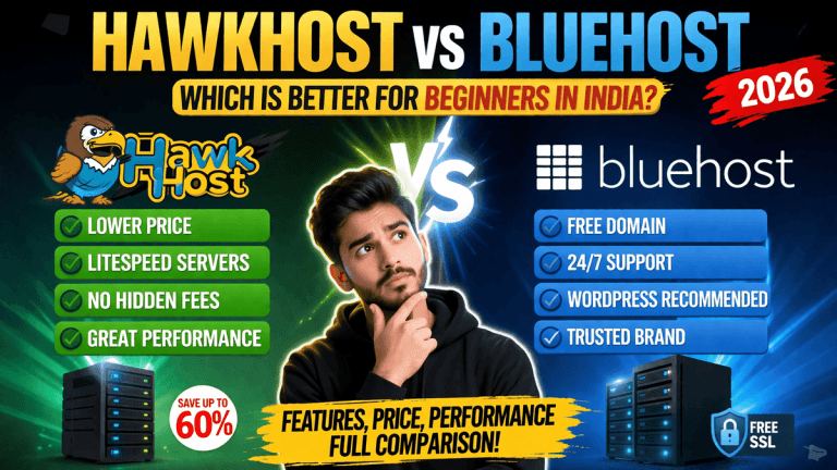HawkHost vs Bluehost Which is Better for Beginners in 2026
