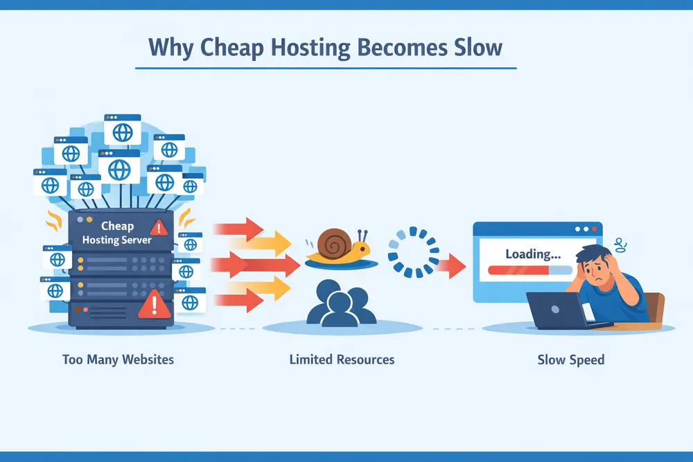 Why Cheap Hosting Is Slow in India 