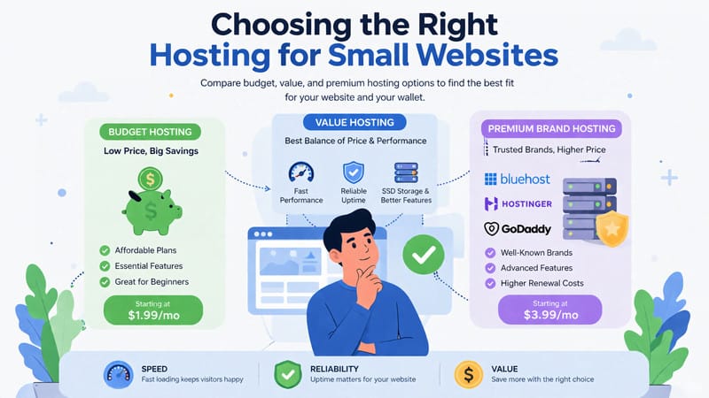 Choosing best hosting for small websites in India