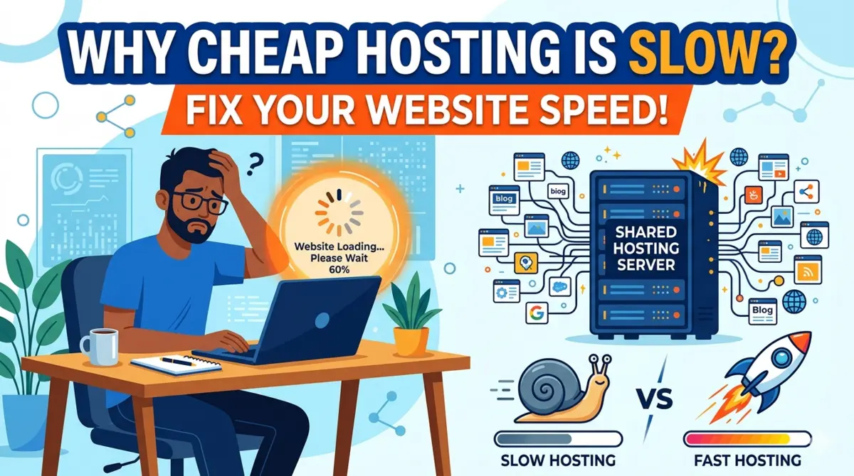 Why Cheap Hosting Is Slow in India (Real Reasons + Fixes) [2026 Guide]