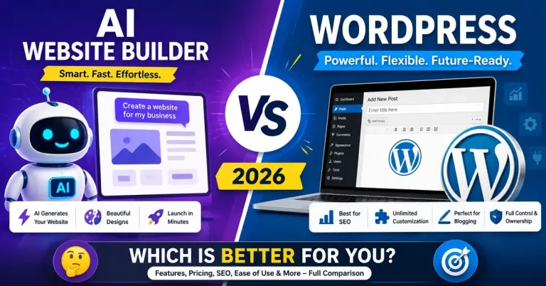AI Website Builder vs WordPress which one should you choose?