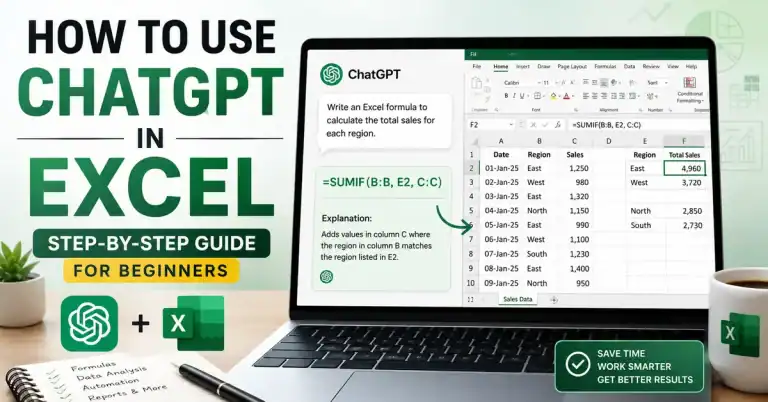 How to Use ChatGPT in Excel (Step-by-Step Guide for Beginners)