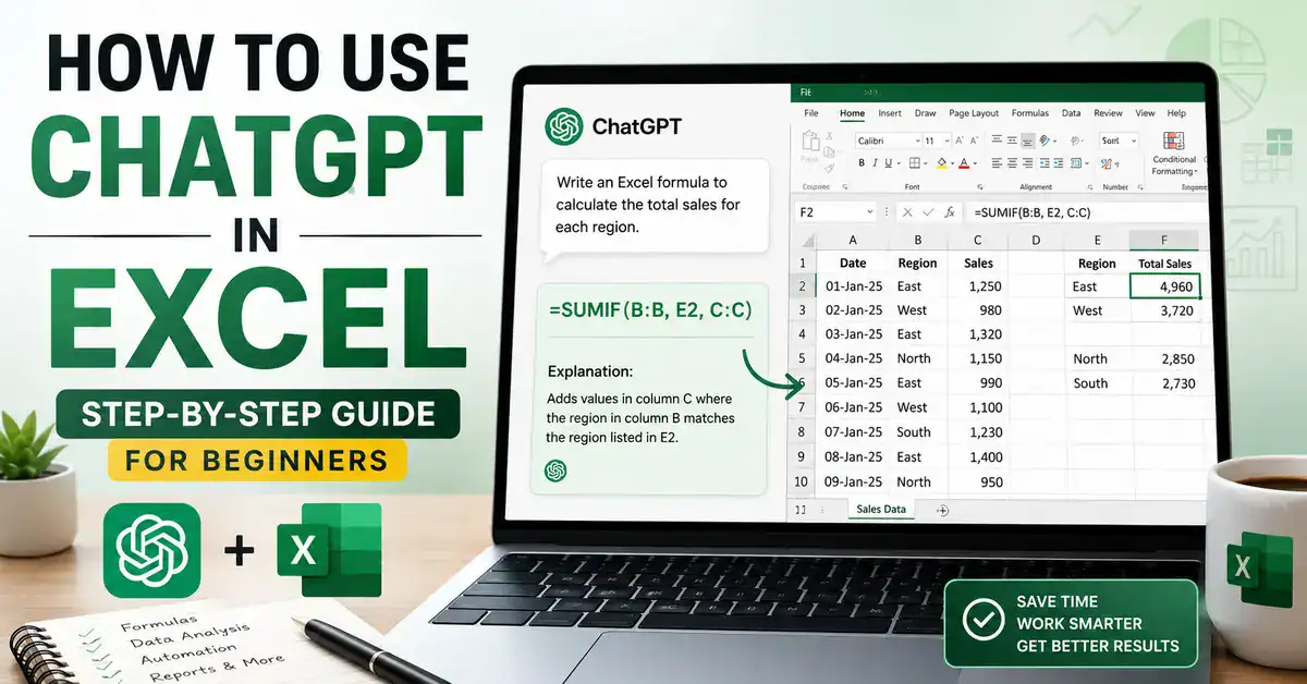 How to Use ChatGPT in Excel (Step-by-Step Guide for Beginners)