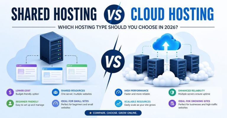 shared hosting vs cloud hosting