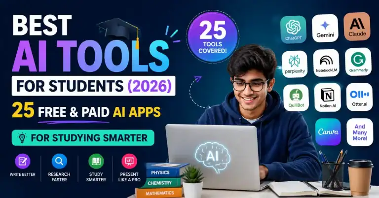 Best AI Tools for Students (2026) 25 Free & Paid AI Apps for Studying Smarter