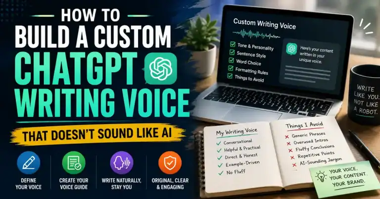 How to Build a Custom ChatGPT Writing Voice That Doesn't Sound Like AI